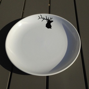 Assiette plate Cerf