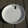 Assiette plate Cerf