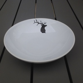 Assiette creuse Cerf