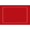 Taie d'oreiller rouge brodée blanc 65x100cm