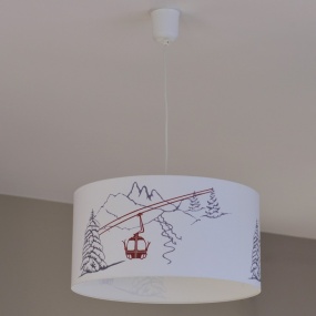 Suspension montagne télécabine Ø45cm