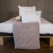 Taupe sheep duvet cover