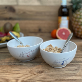 Ciotole con disegno funivia