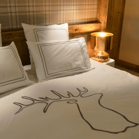 Housse de couette tete de cerf.