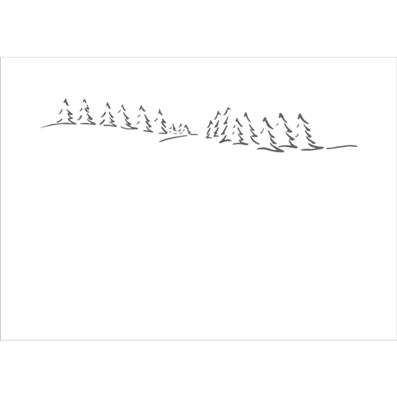 Taie d'oreiller sapins gris