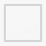 Funda de almohada blanca - doble borde gris