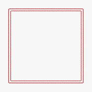 Federa écru - doppio profilo rosso