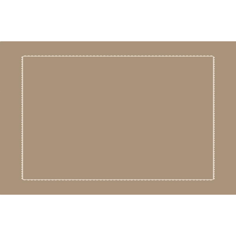 Rectangular taupe pillowcase 20 x 28 in