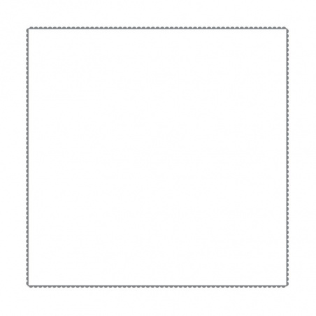 Taie d'oreiller unie blanche liseré gris