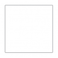 Square white cotton percale pillowcase embroidered with a gray border.