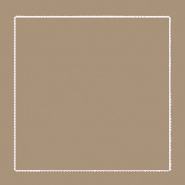 Taupe pillowcase with white edged 26 x 26 in