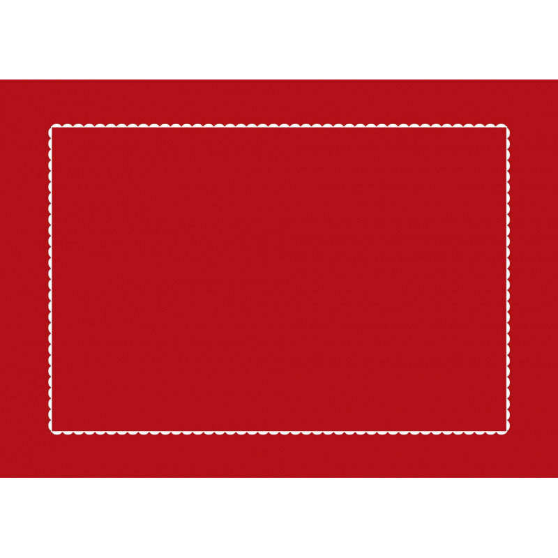 Taie d'oreiller rouge -  blanc 50x70 cm