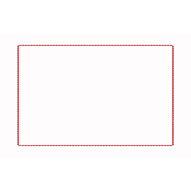 Ecru cotton pillowcase, ecru embroidered pillowcase with red edged