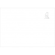 Funda de almohada blanca - Marmota 65x65cm