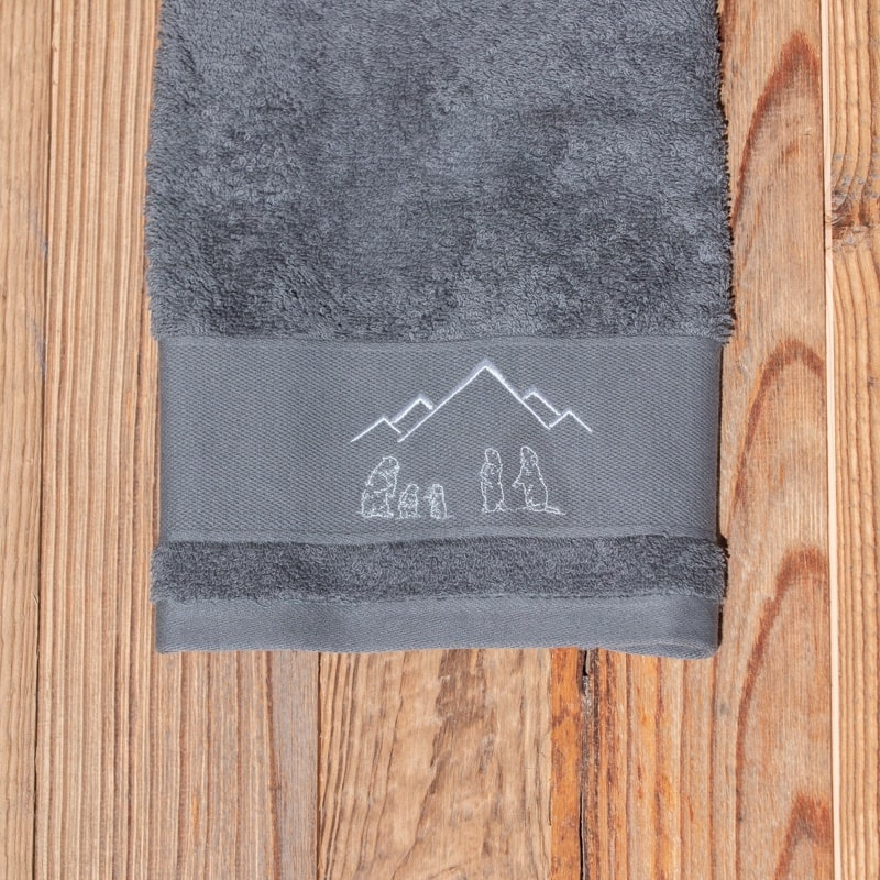 Asciugamano da bagno Marmotta grigio 50x100cm