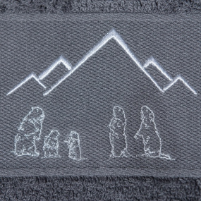 Asciugamano da bagno Marmotta grigio 50x100cm