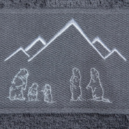 Asciugamano da bagno Marmotta grigio 50x100cm