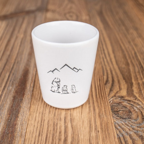 Coffee cup with Marmots (Pack of 6)