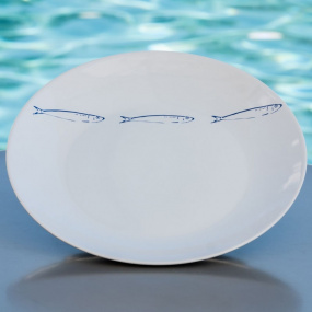 Fish dinner plates (pack of 6)