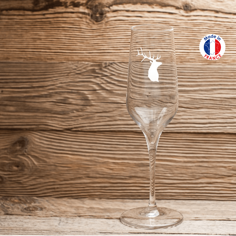 bicchiere da champagne cervo bianco