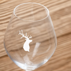 Wine tasting glasses with deer (pack of 6)