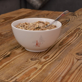 Ciotola da colazione con disegno pista da sci