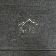 Grey Bath mat with marmots 20 x 31 in