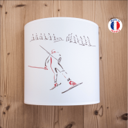 Applique murale skieur