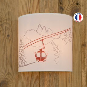 Wall Light with a Cable Car