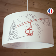 Cable car pendant light Ø18 in