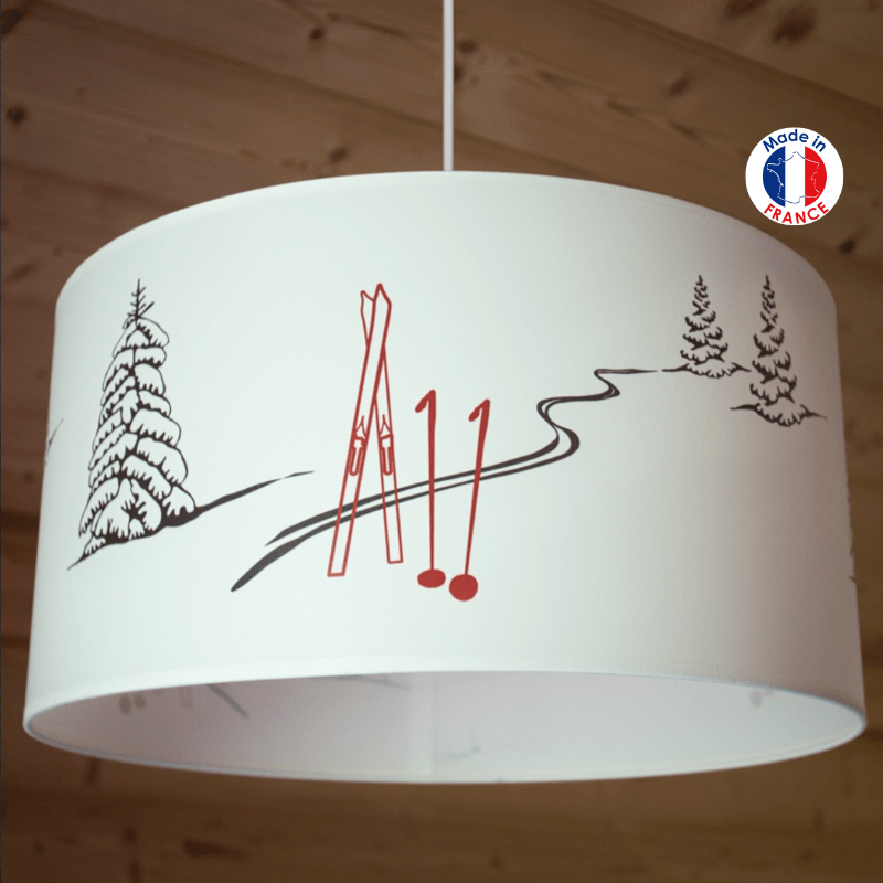 Ski Trace pendant light Ø18 in