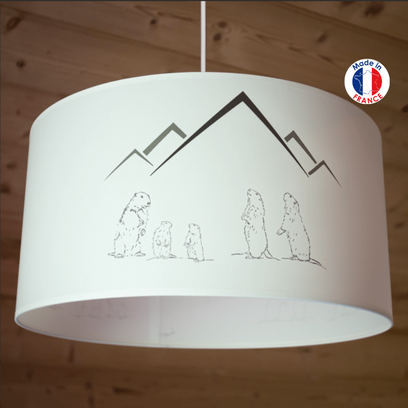 Marmots pendant light Ø18 in