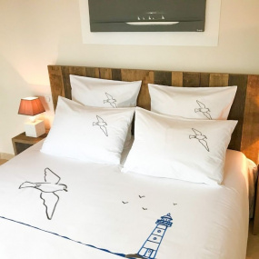 Duvet cover set with Seagull