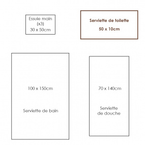 Toalla de lavabo gris- Sardinas 50x100cm