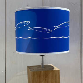 Lampe poisson bleu