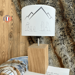 Lamp with Marmots