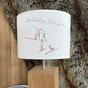 Lámpara de mesa Esquiador de fondo