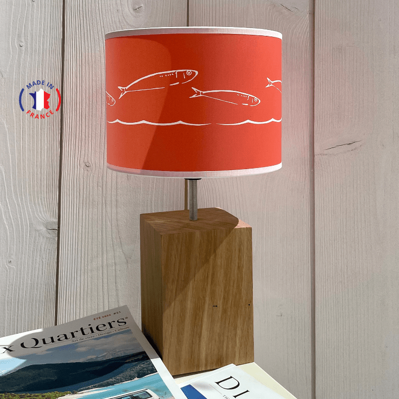 Lampe poisson orange