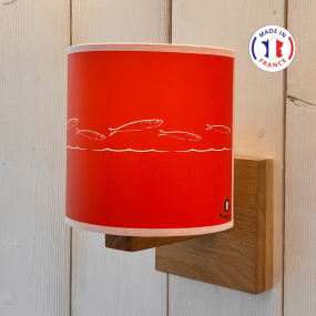 Lampada da parete pesce arancione