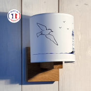 Lámpara de pared Faro - soporte en madera