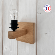 Lámpara de pared Faro - soporte en madera
