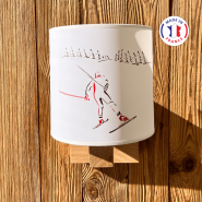 Lámpara de pared Esquiador + soporte