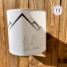 Lámpara de pared Marmotas + soporte