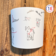 Applique Chien de traineau grand modèle