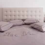 Copripiumino marmotta tortora