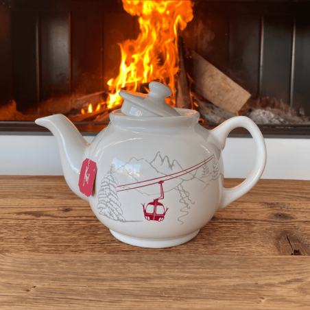 Théière montagne motif Télécabine