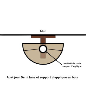 Lámpara de pared Esquiador + soporte