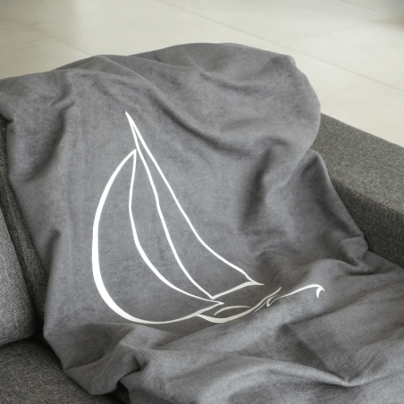 Plaid bord de mer Bateau