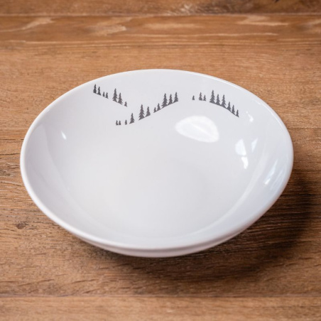 Assiette creuse montagne Sapins