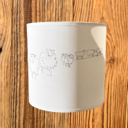 Applique montagne avec un motif mouton sans support d'applique.